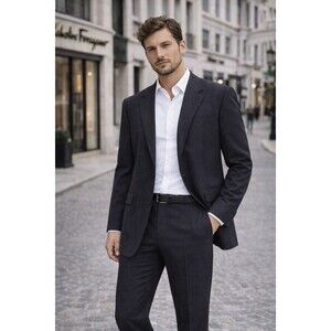 VERSACE V2 100% WOOL Blazer Jacket SWITZERLAND MADE EU60 US 50L Sport Coat